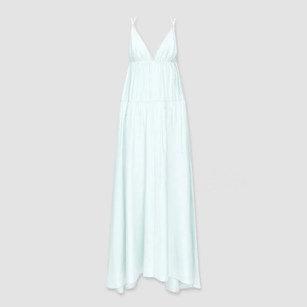 Joseph "Darnley" Silk Habotai Dress in "Aquatic", size 36 (fits like a 2/4) - Picture 3 of 9